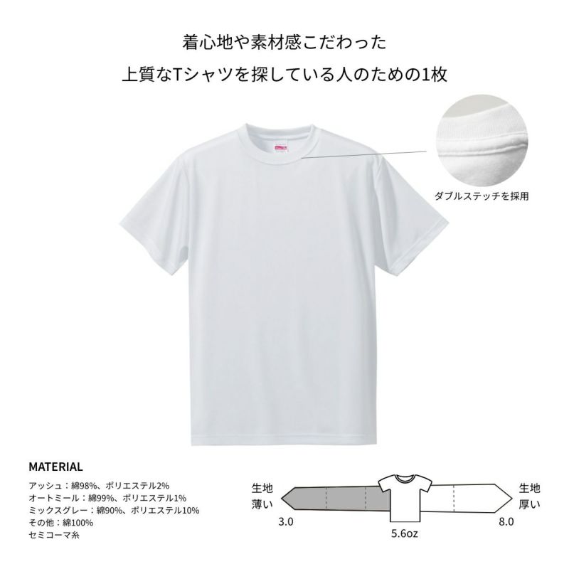 ハイクオリティーＴシャツ United Athle 5.6oz （メンズ）